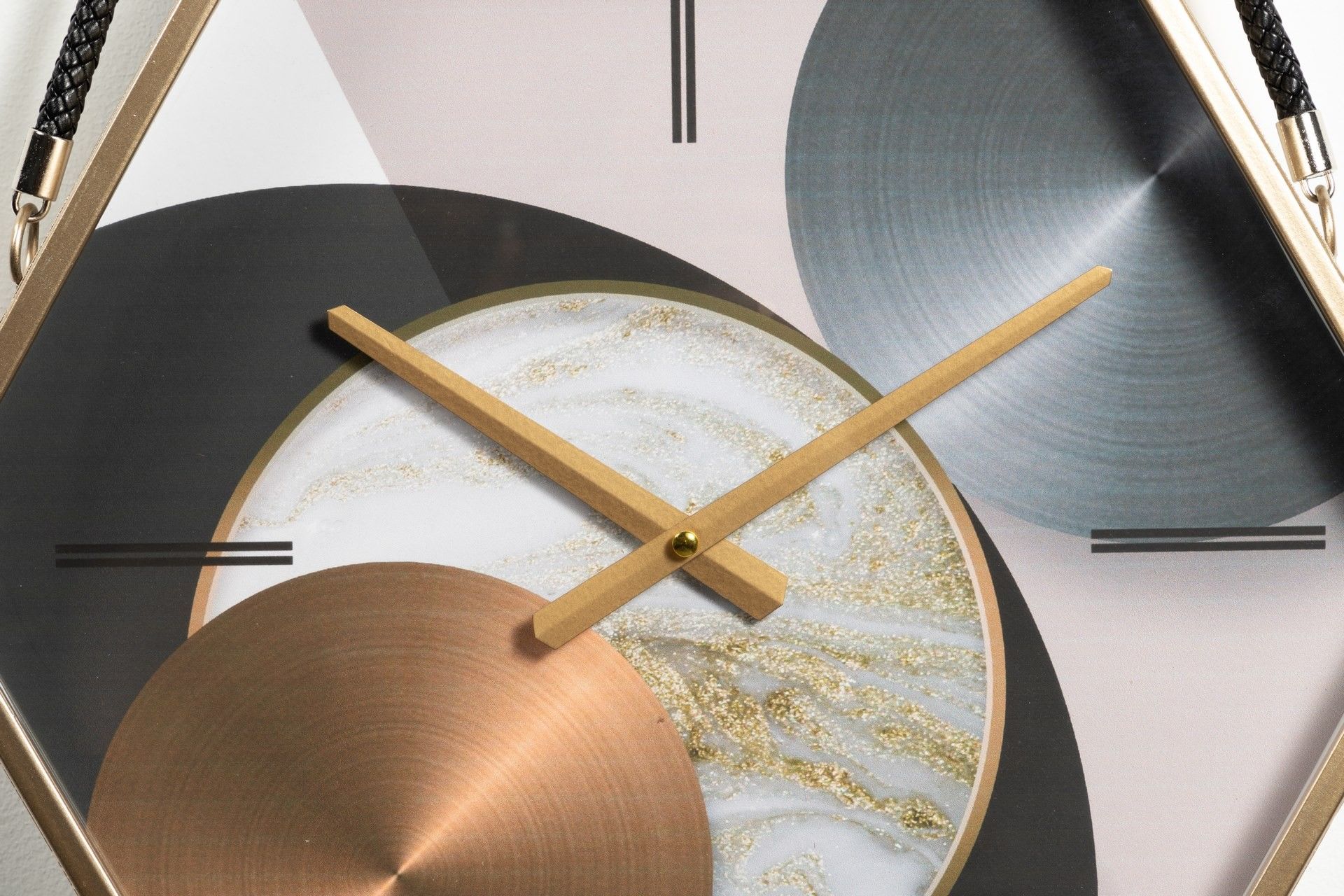RELOJ PARED METAL CRISTAL 45x6x39 CM