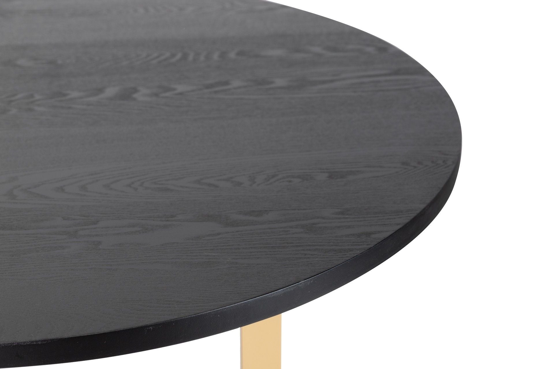 DINING TABLE MDF METAL BLACK GOLD 160x100x75 CM