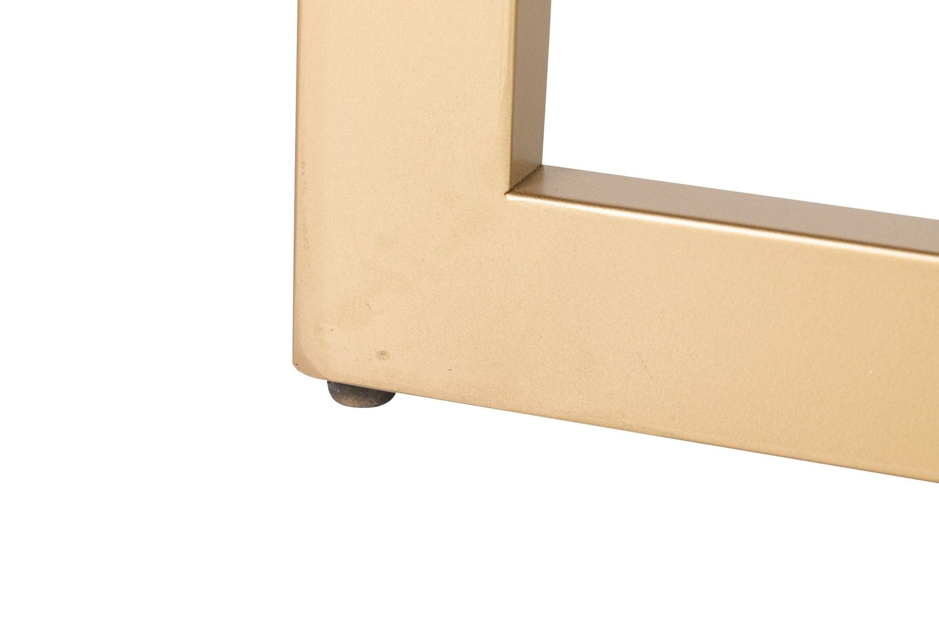DINING TABLE MDF METAL BLACK GOLD 160x100x75 CM