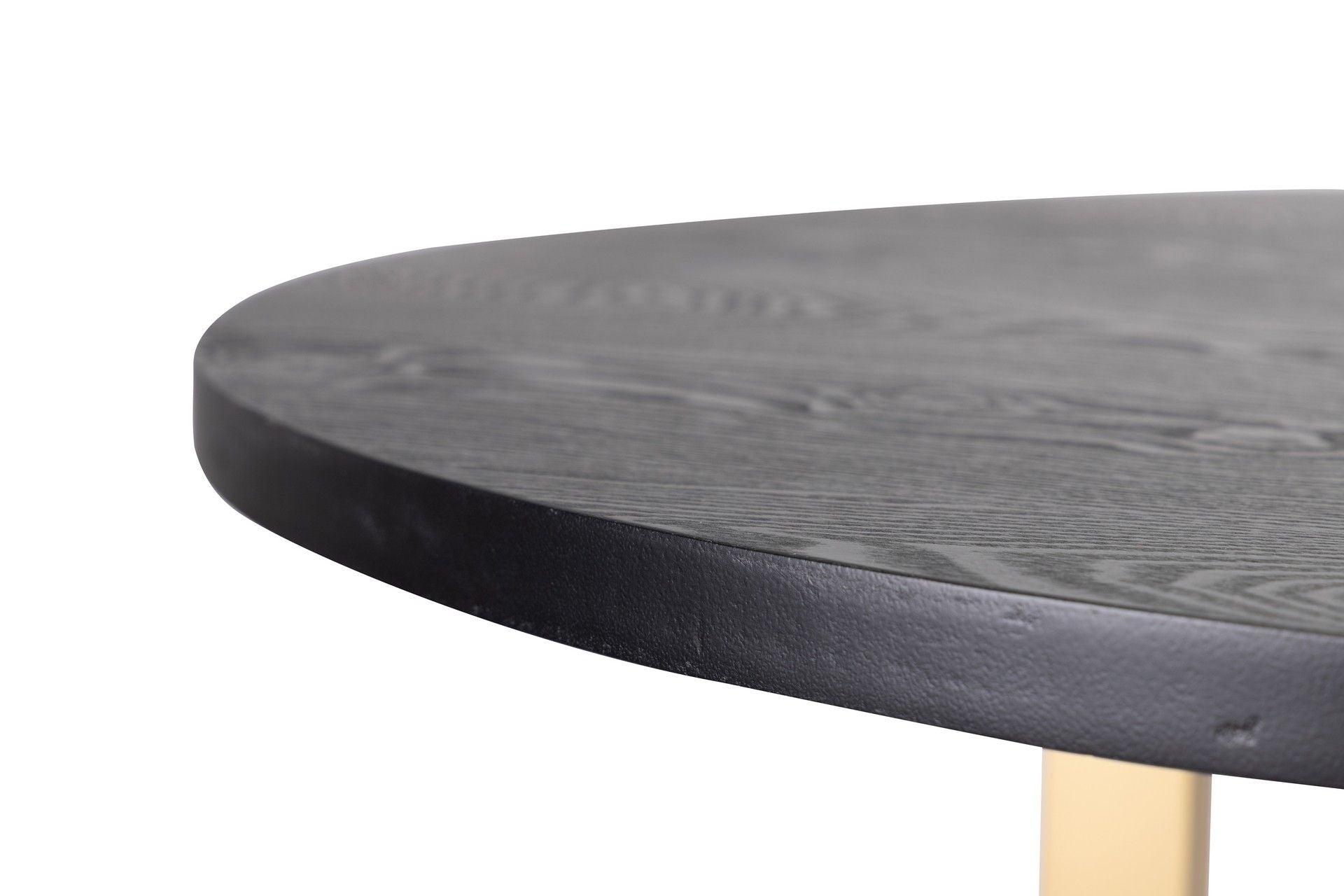 DINING TABLE MDF METAL BLACK GOLD 160x100x75 CM