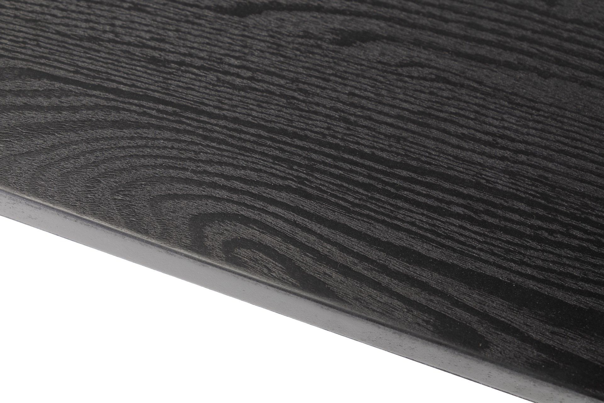 BLACK AND GOLD MDF METAL DINING TABLE 180x90x75 CM