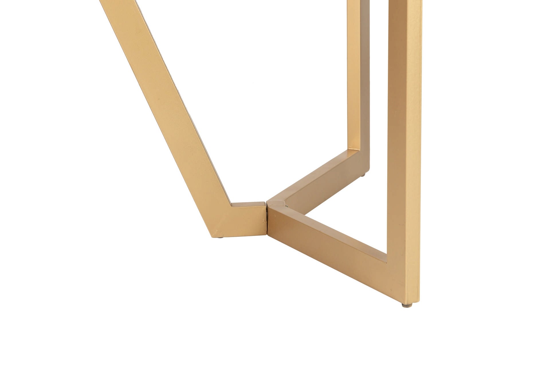 MESA DE JANTAR EM MDF METAL BRANCO DOURADO 180x90x75 CM