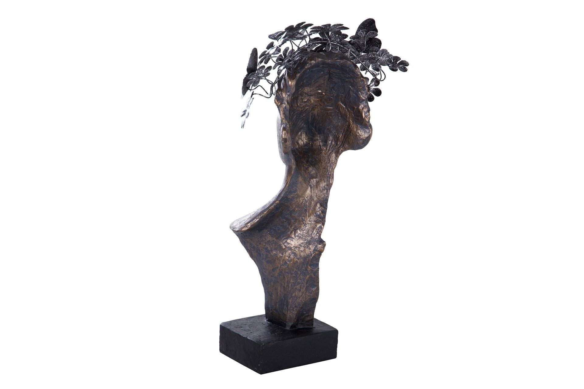 BUSTO MUJER RESINA 21x16x44 CM