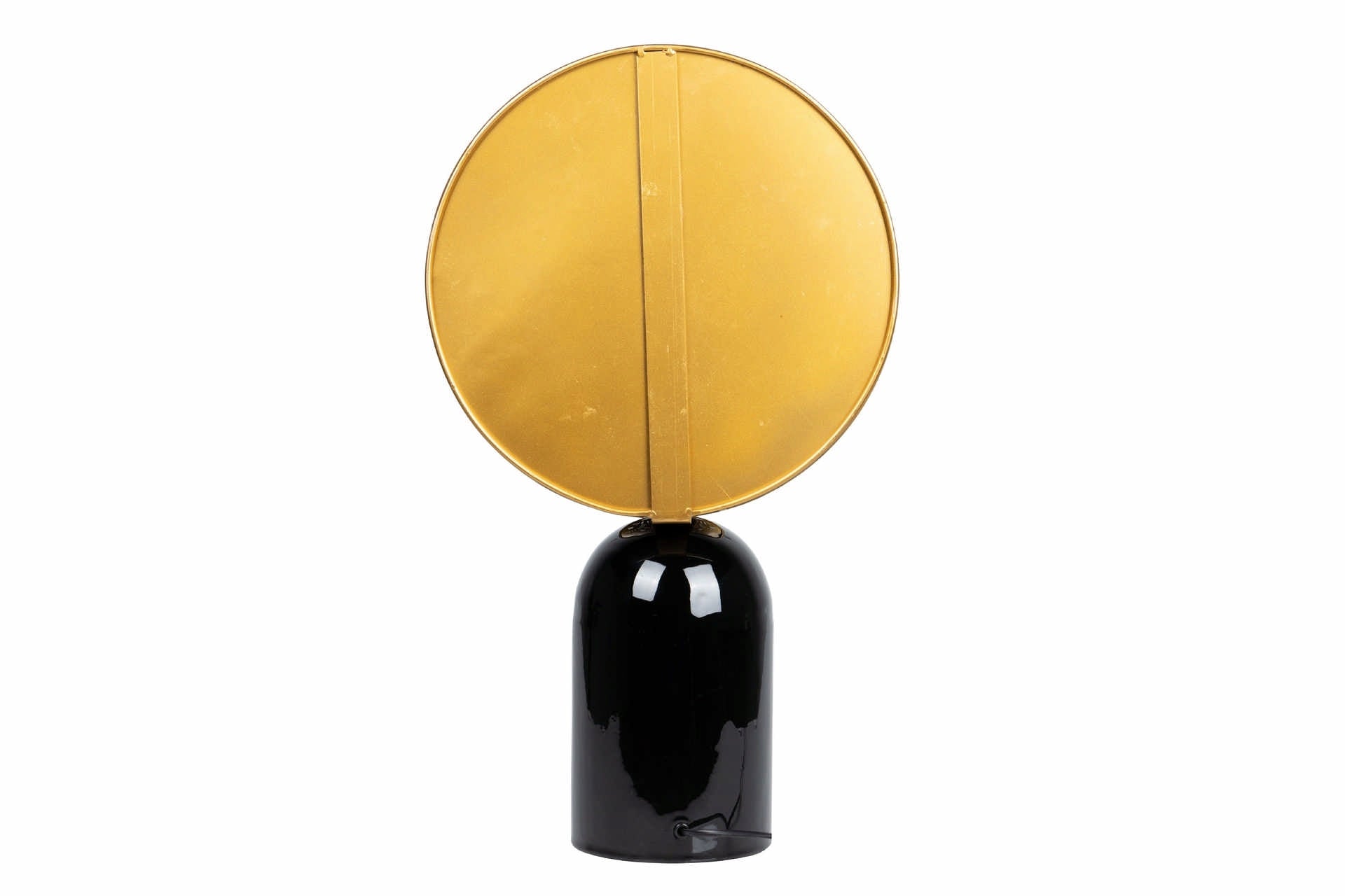 CANDEEIRO DE MESA METAL PRETO DOURADO 36x14x61 CM
