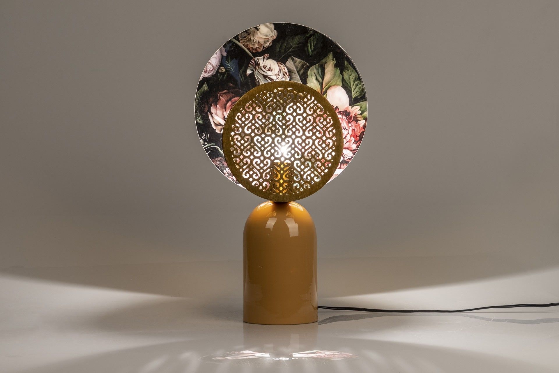 LAMPARA MESA METAL DORADO 31x13x52 CM