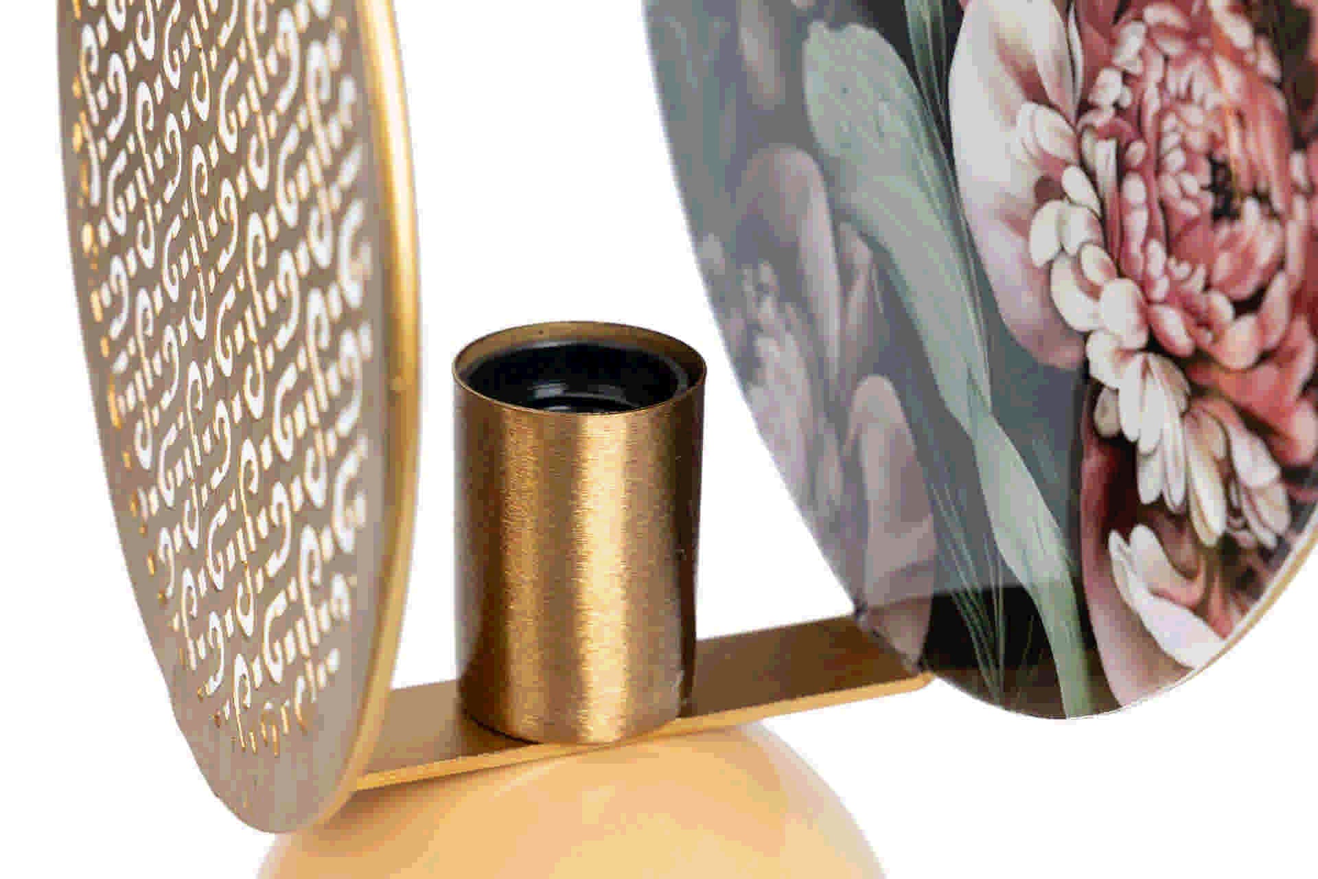 CANDEEIRO DE MESA DE METAL DOURADO 31x13x52 CM