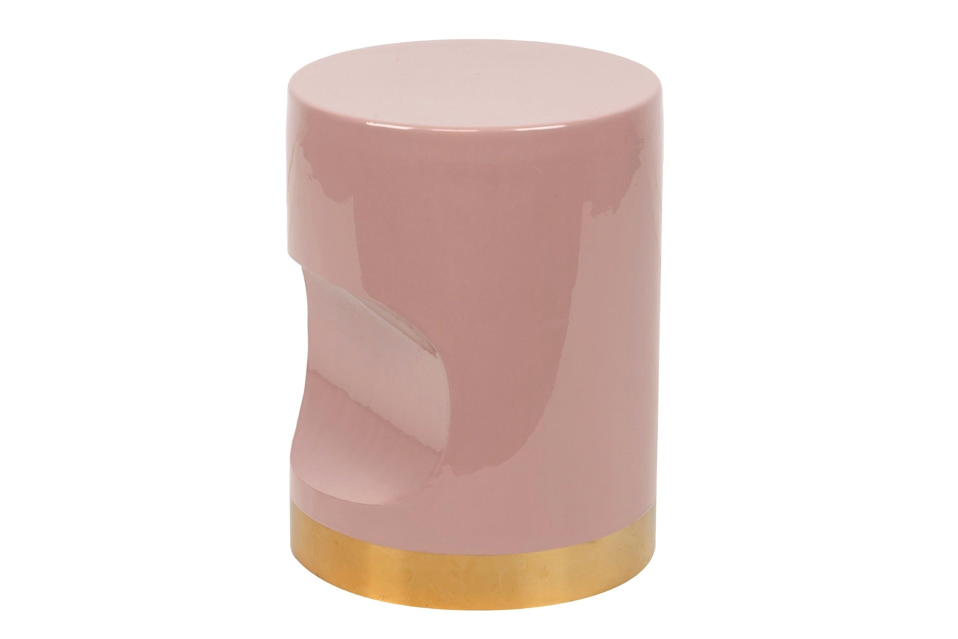 PINK METAL STOOL 30x30x40 CM