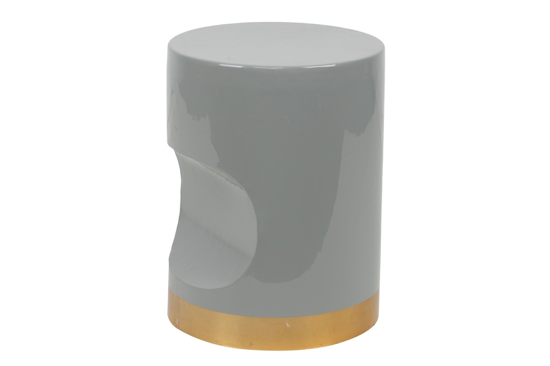 GREEN METAL STOOL 30x30x40 CM