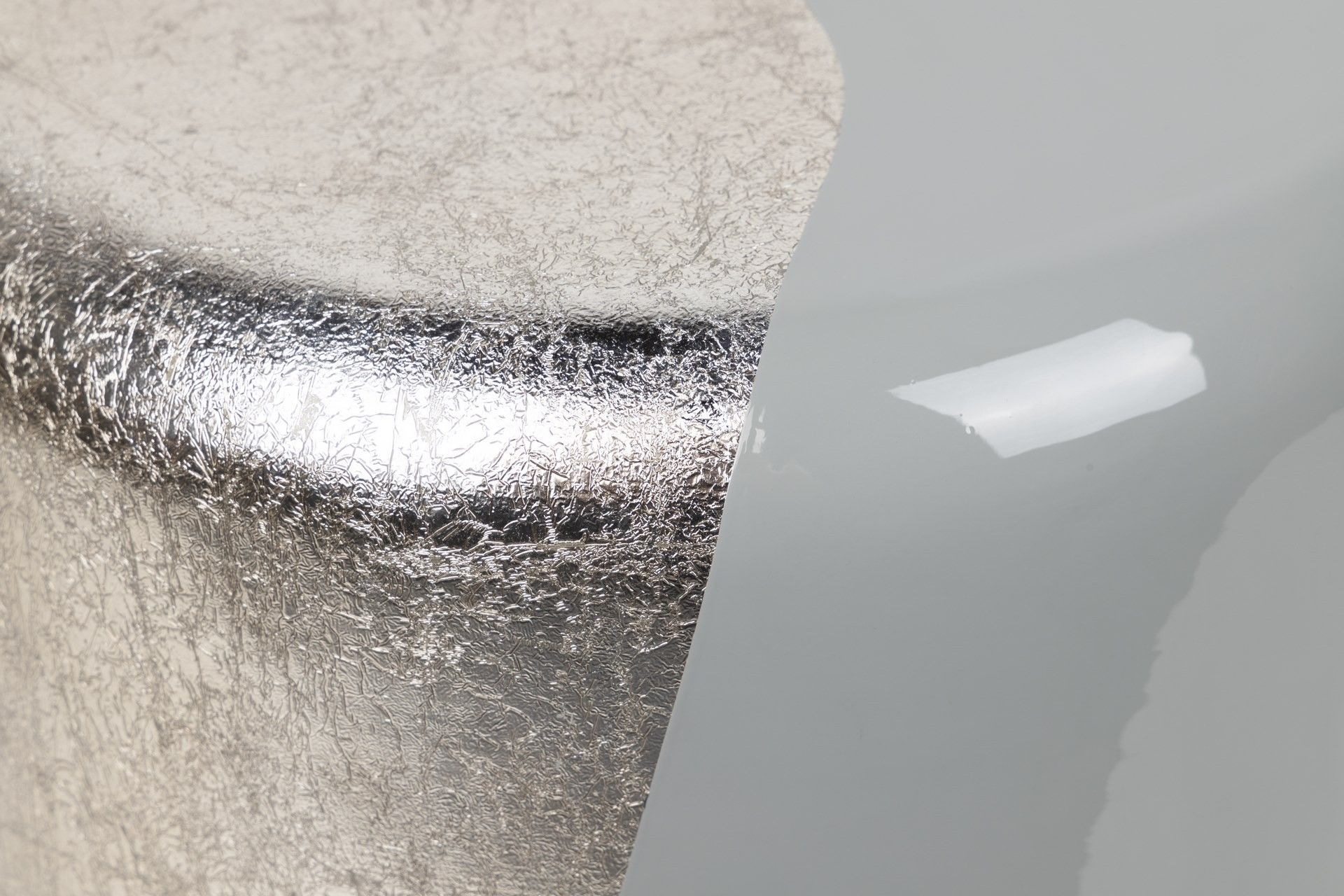 STOOL / AUXILIARY TABLE GREEN METAL 34x34x45 CM