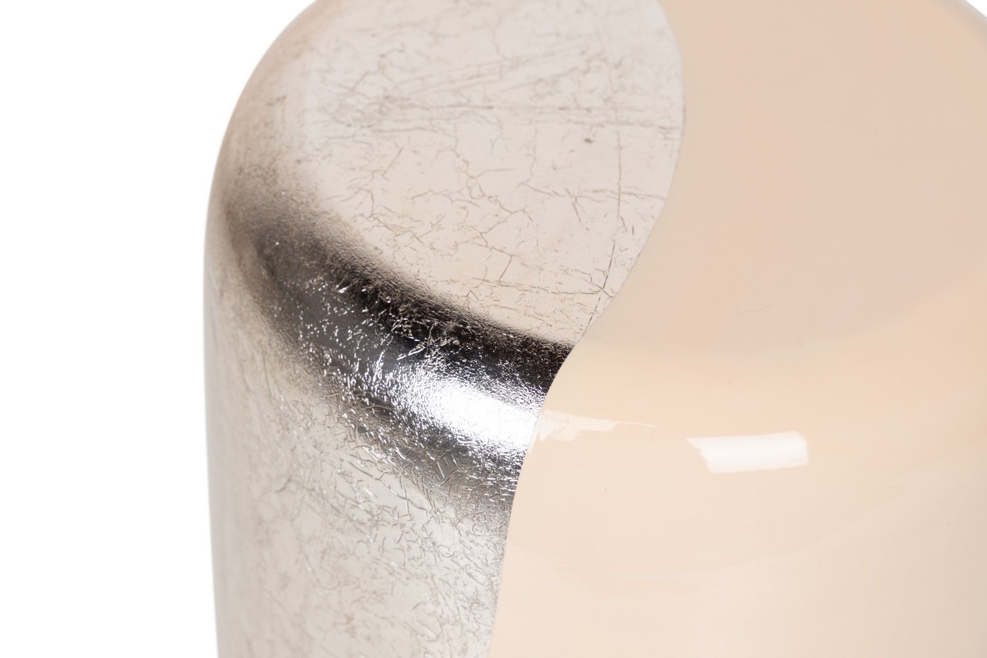 PINK METAL STOOL / AUXILIARY TABLE 30x30x40CM