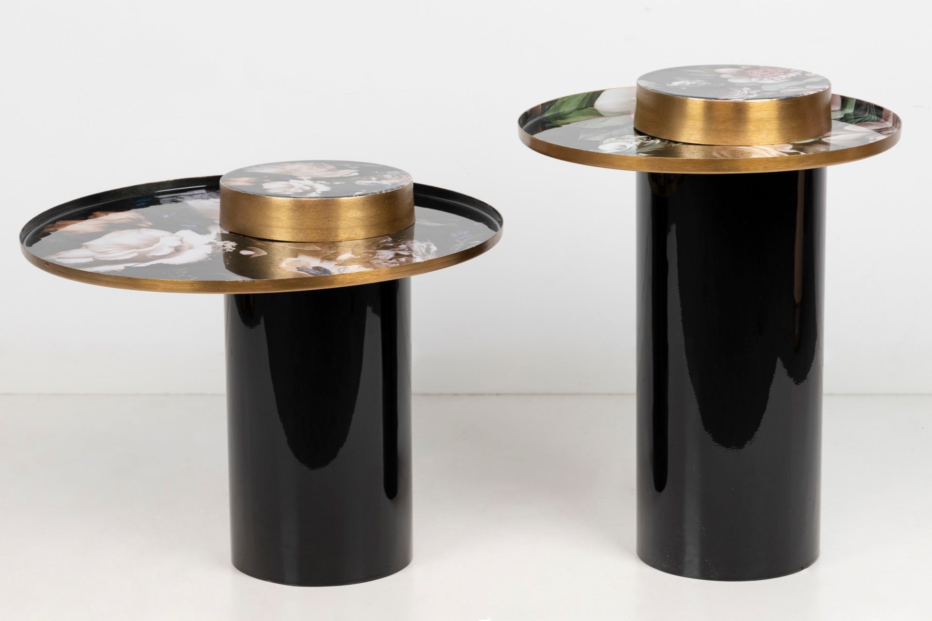 MESA AUXILIAR METAL NEGRO 41x41x54 CM