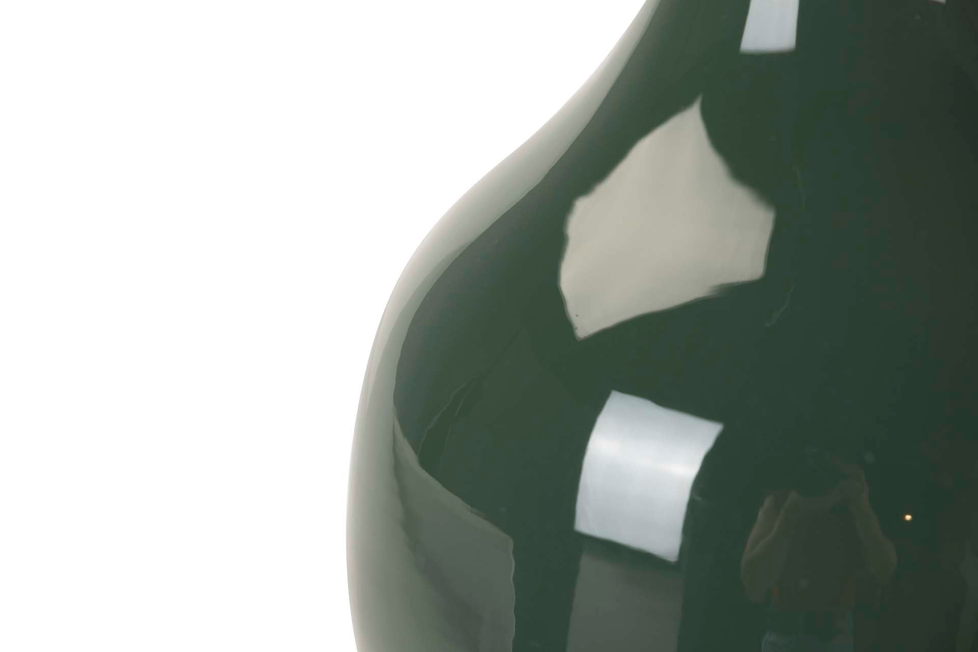 GOLD BLACK METAL VASE 21x21x31 CM