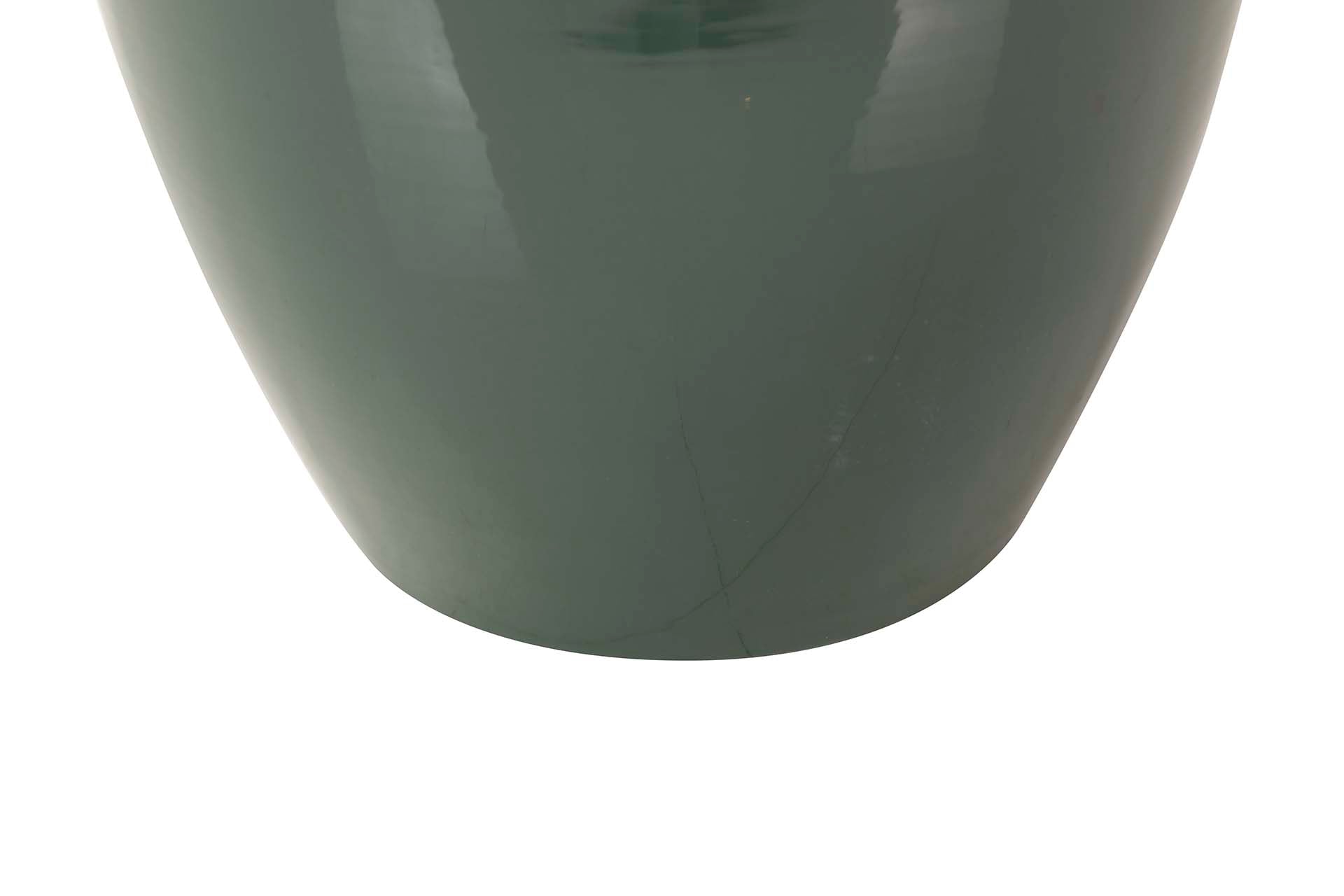 GOLD BLACK METAL VASE 21x21x31 CM