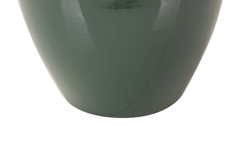 GOLD BLACK METAL VASE 21x21x31 CM