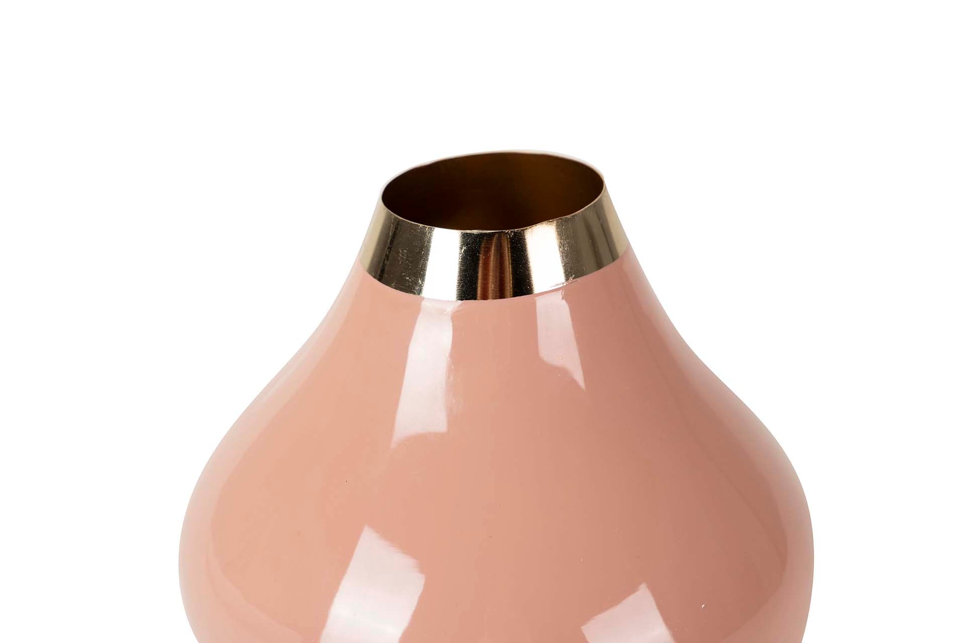 GOLD METAL VASE RASPBERRY 16x16x19 CM