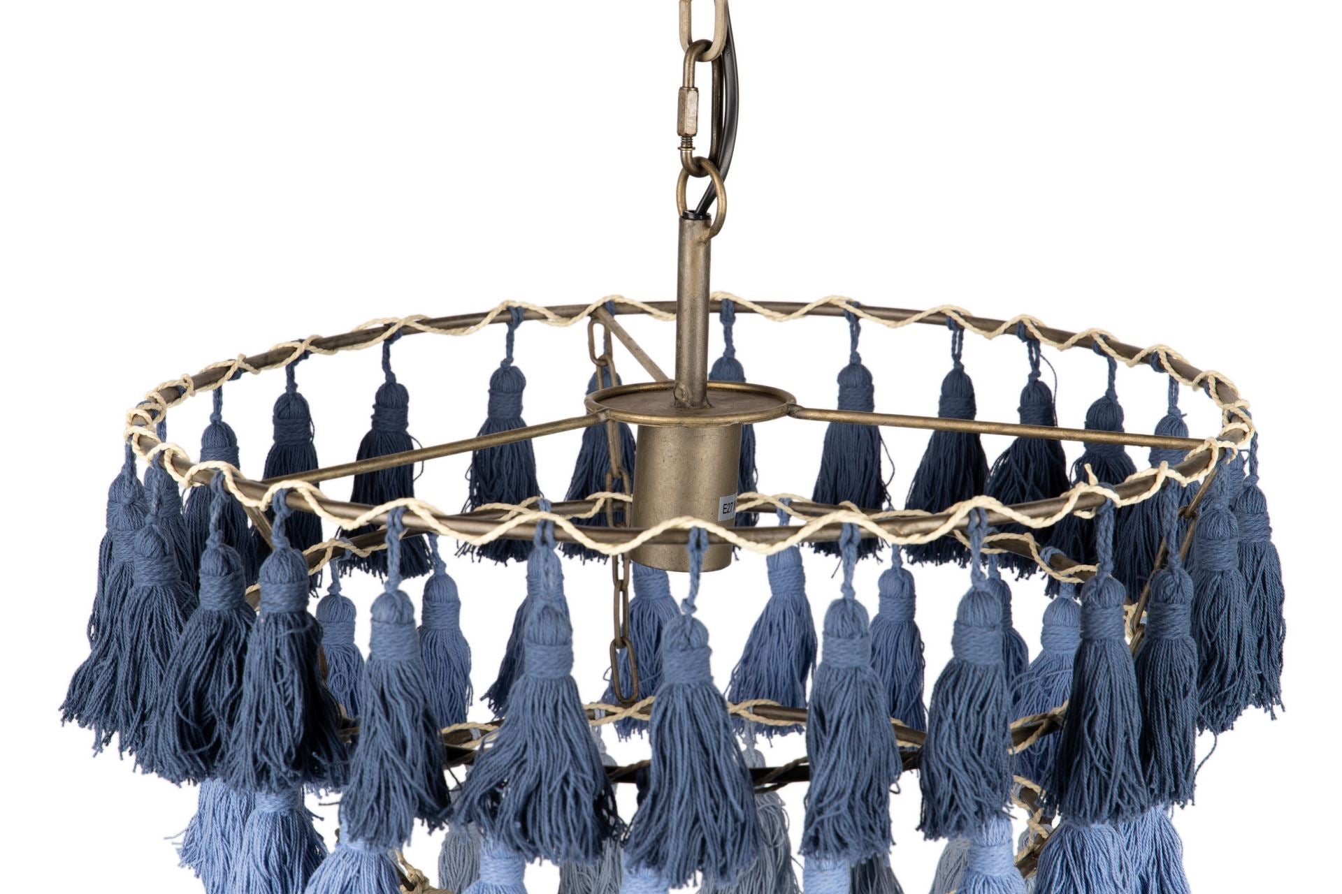 LUMINÁRIA DE TETO TASSEL 3 CORES 45,3x45,3x146 CM
