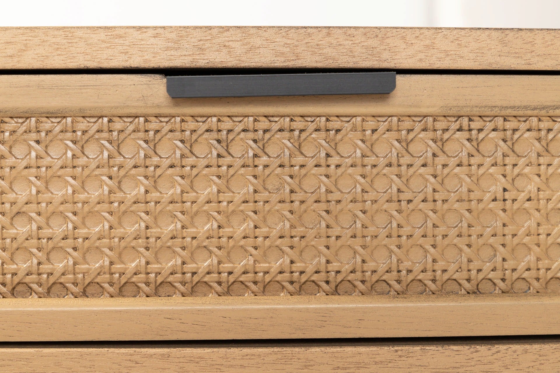 CONSOLE 3 GAVETAS MDF PINHO MARROM 106x30x75 CM