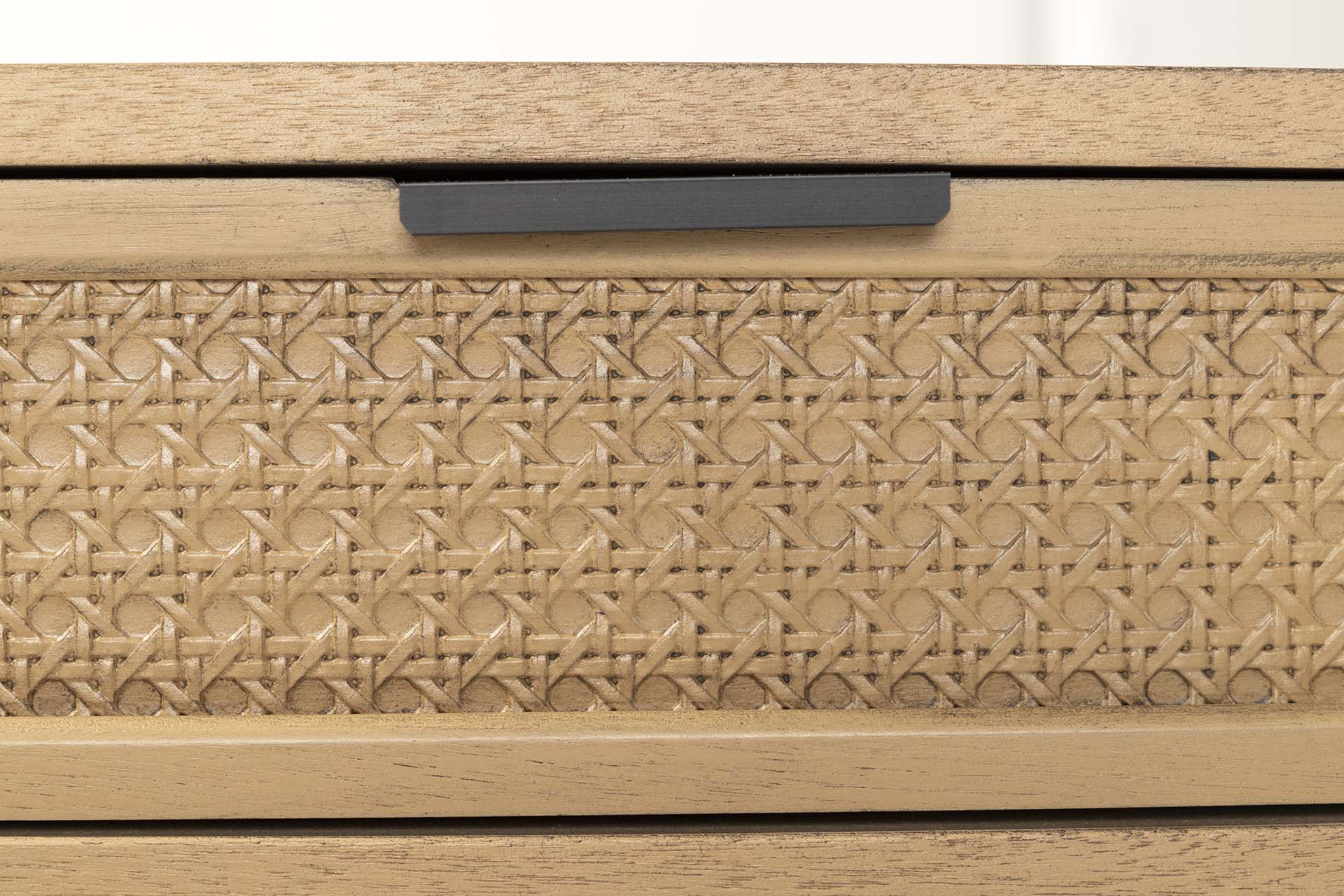 CONSOLA 3 CAJONES MDF PINO MARRON 106x30x75 CM