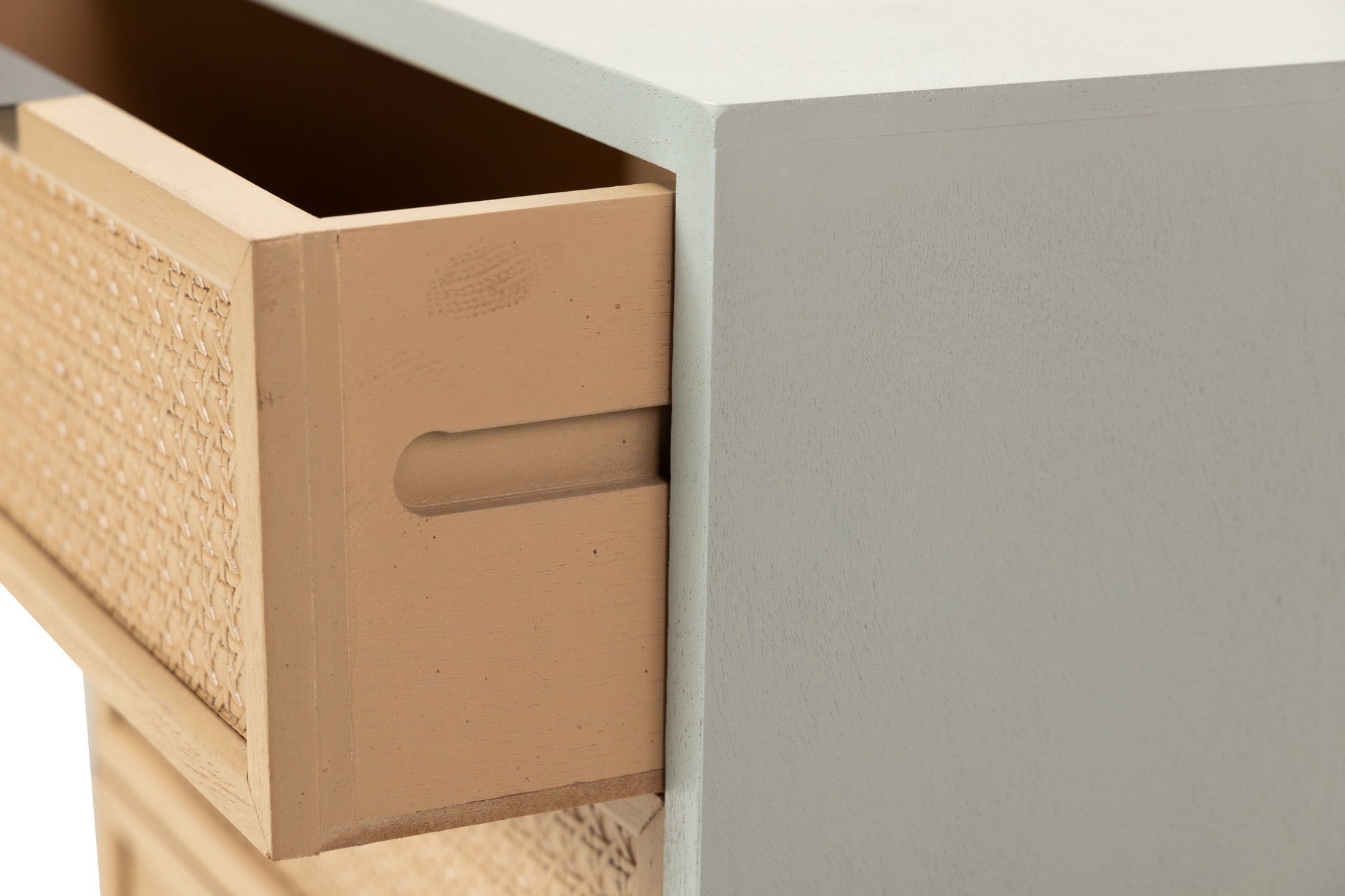MESA DE MDF PINHO MARROM CINZA 40x32x61 CM