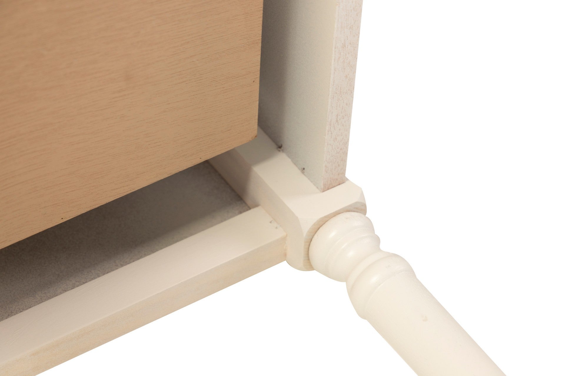 MESITA MDF PINO BLANCO MARRON 36x34x72 CM