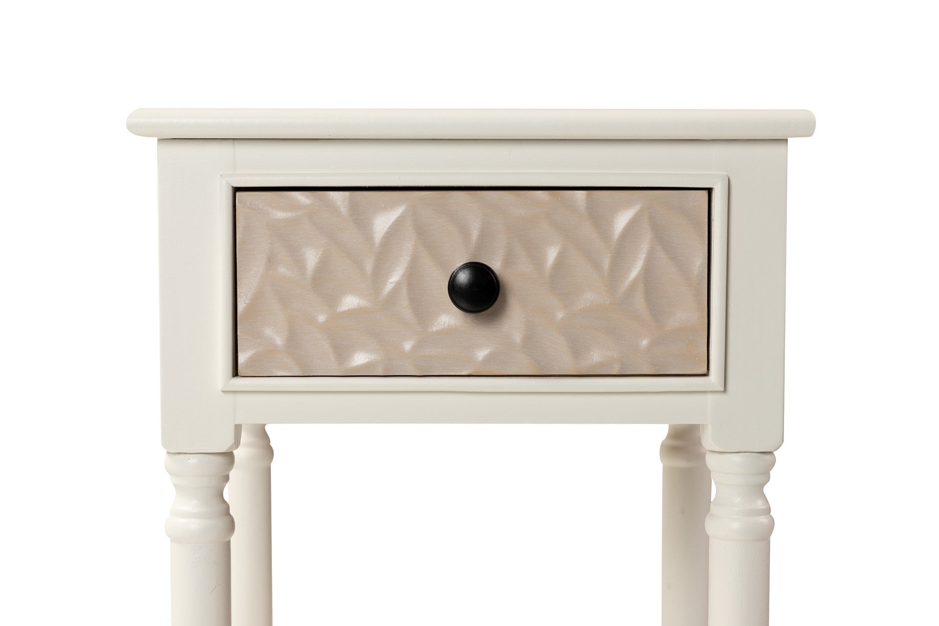 MESITA MDF PINO BLANCO MARRON 36x34x72 CM