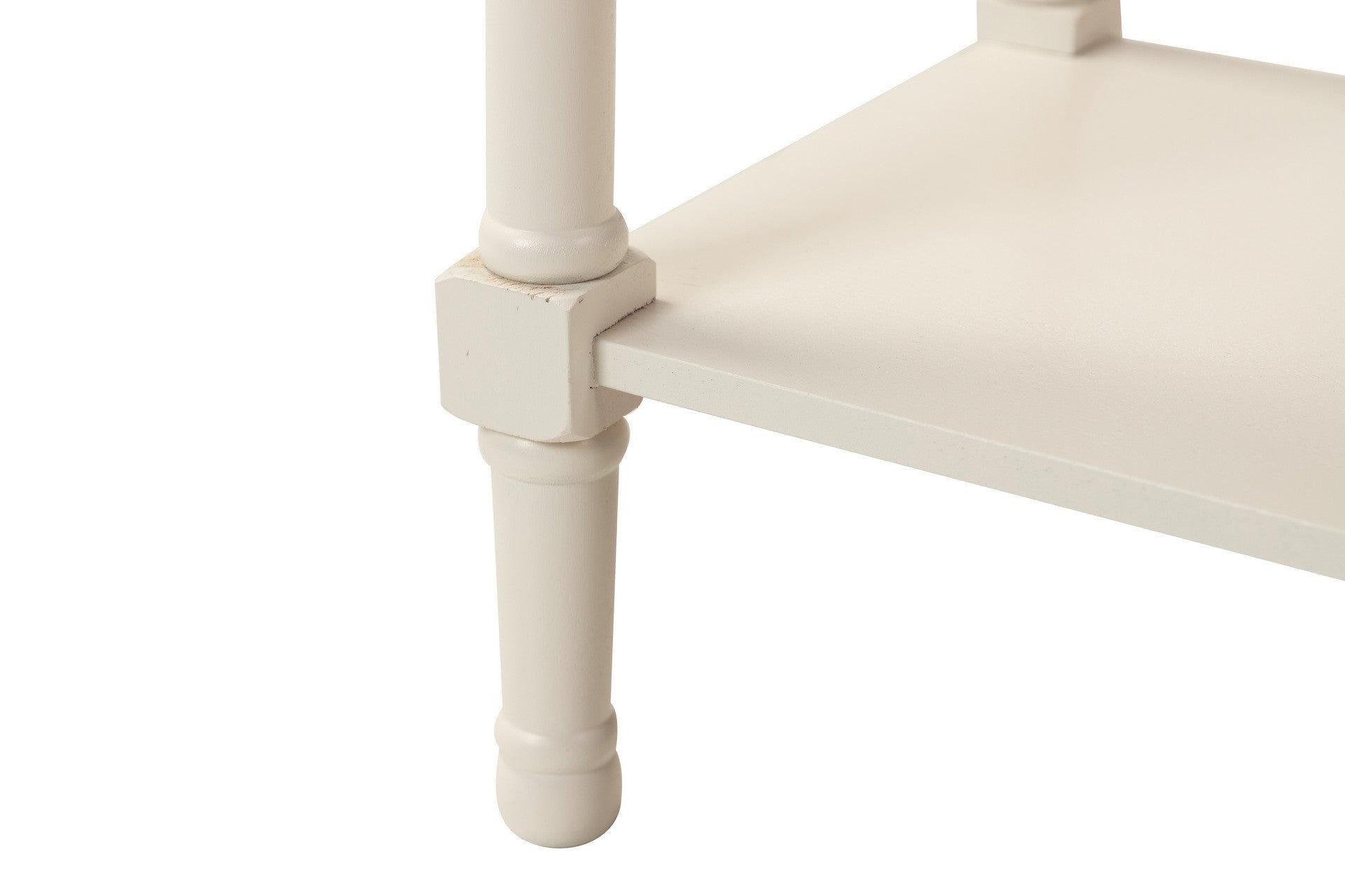 MESITA MDF PINO BLANCO MARRON 43x35x68 CM