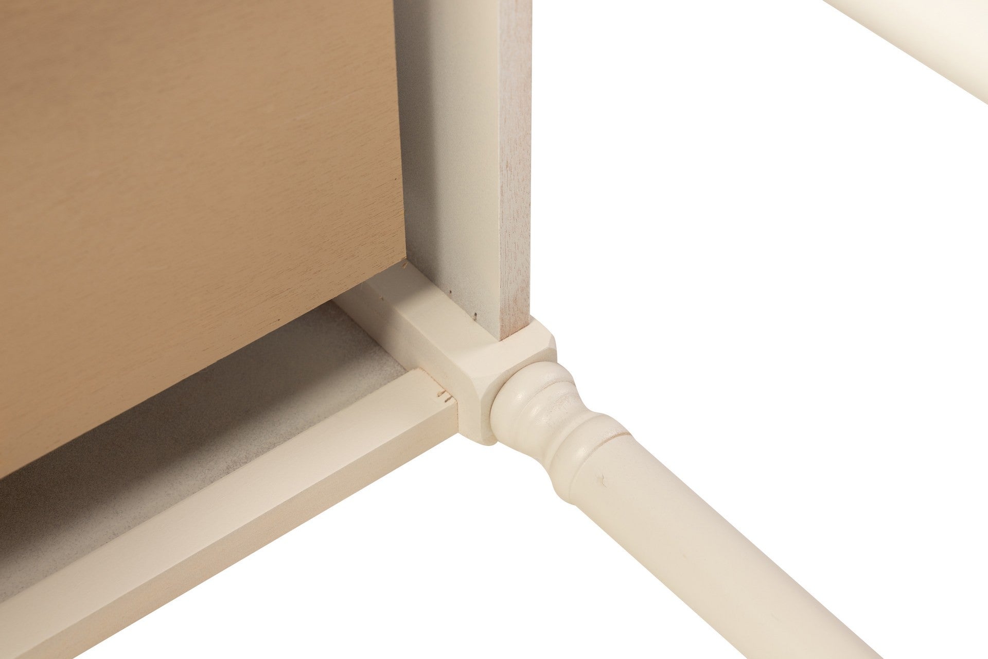 MESITA MDF PINO BLANCO MARRON 43x35x68 CM