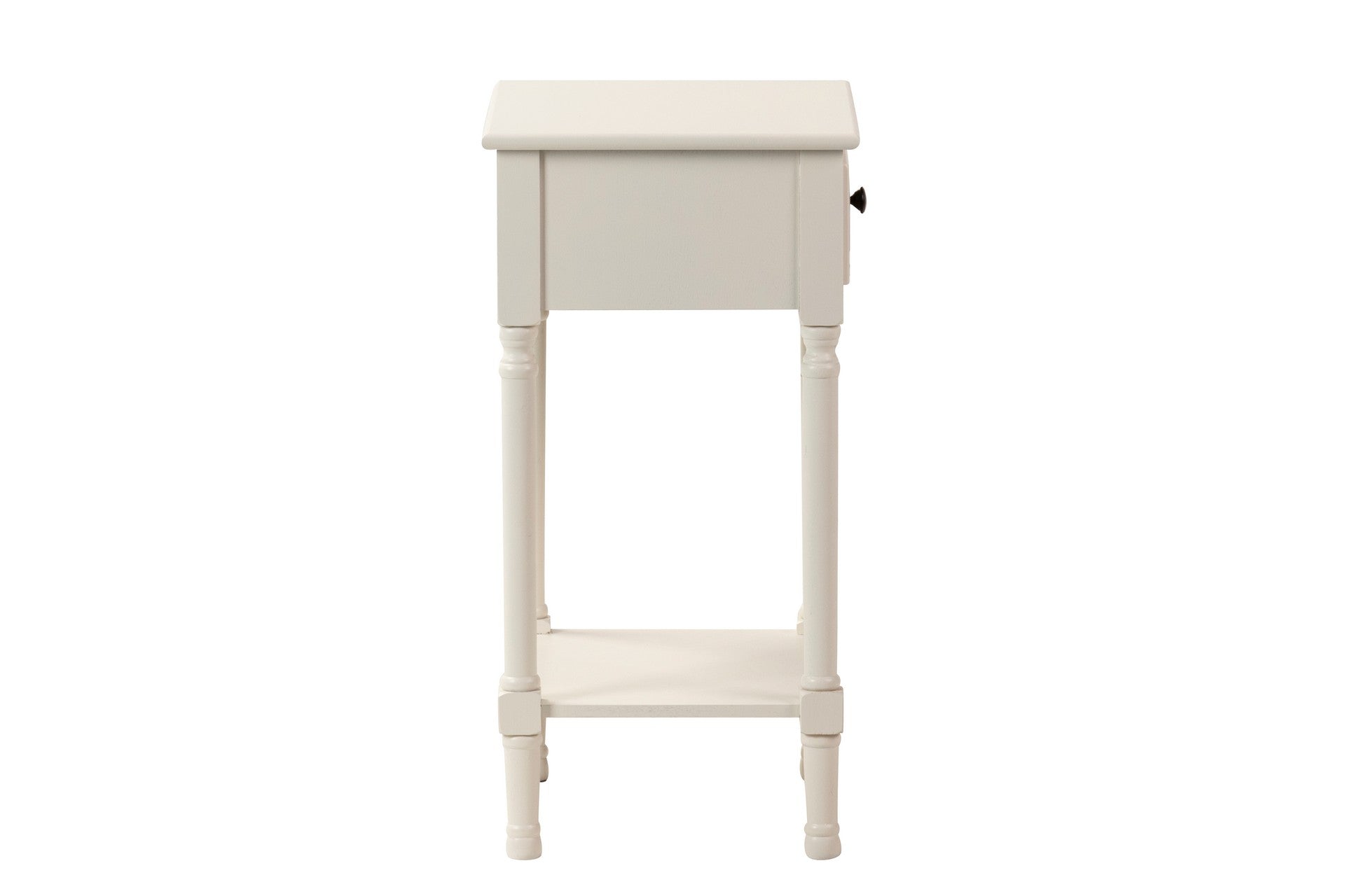 MESITA MDF PINO BLANCO MARRON 43x35x68 CM