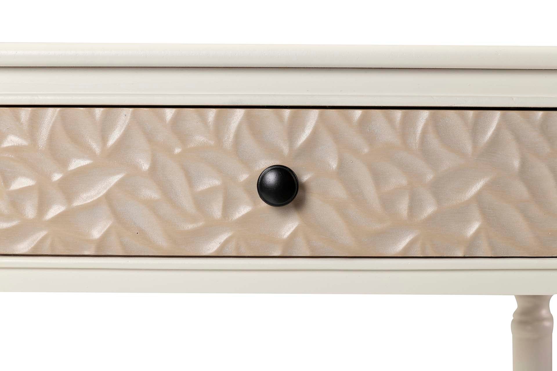 CONSOLA MDF PINO BLANCO MARRON 90x30x75 CM
