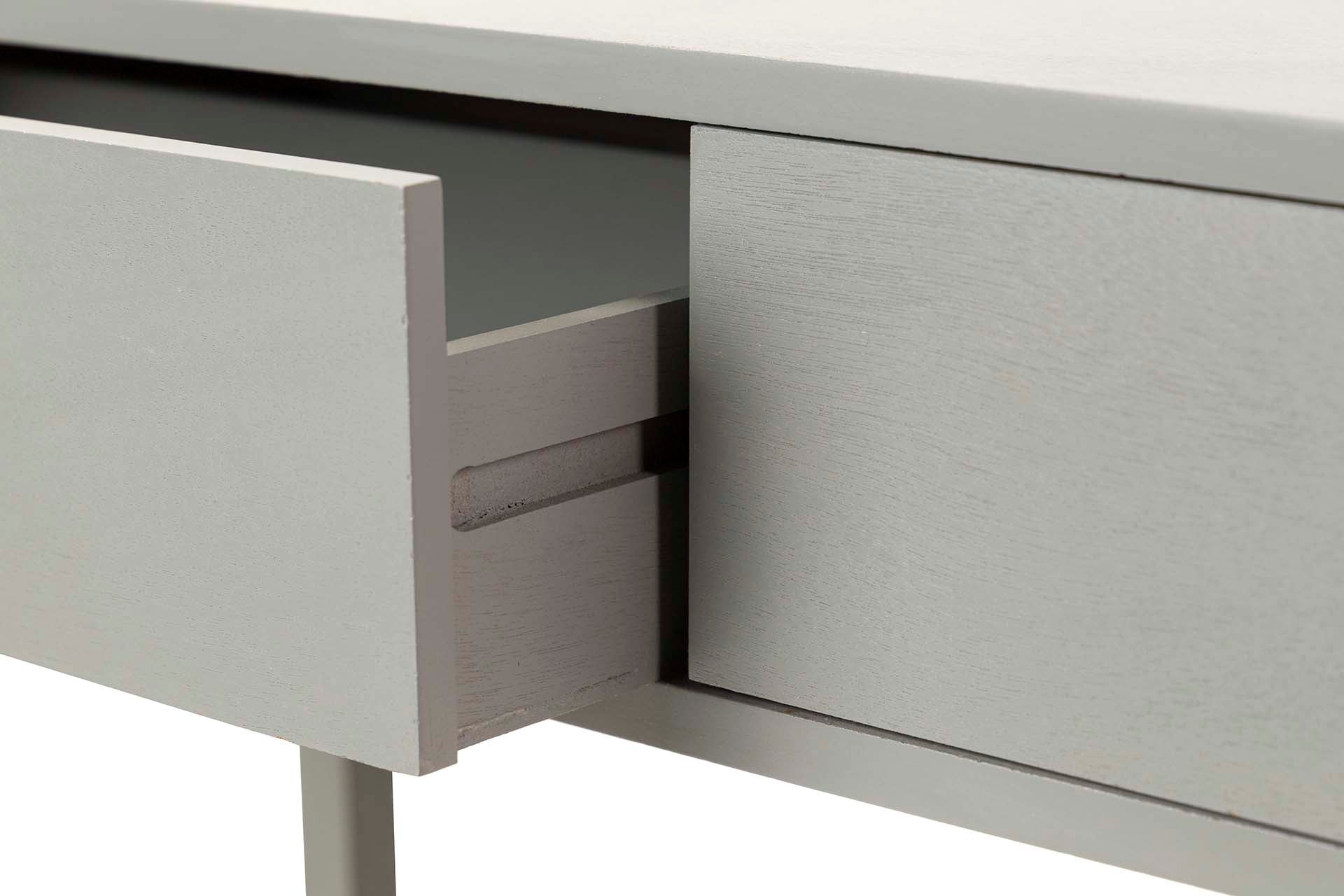 CONSOLA MDF PINO GRIS NEGRO 90x32x75 CM
