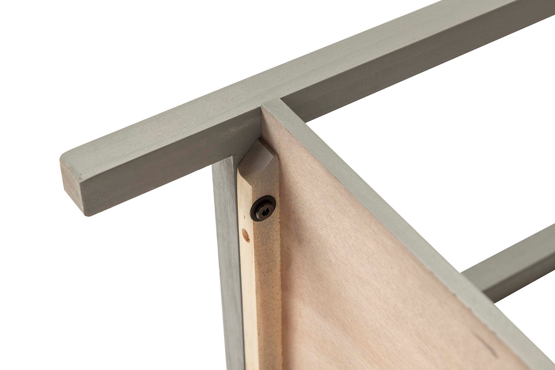 CONSOLA MDF PINO GRIS NEGRO 90x32x75 CM