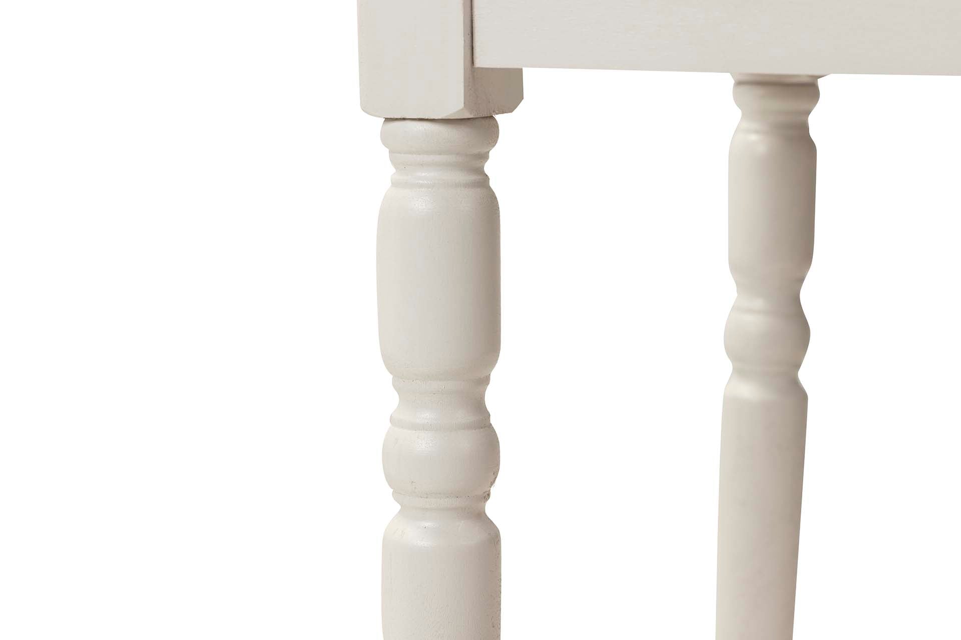 MESA DE MDF PINHO PRETO E BRANCO 45x35x66 CM