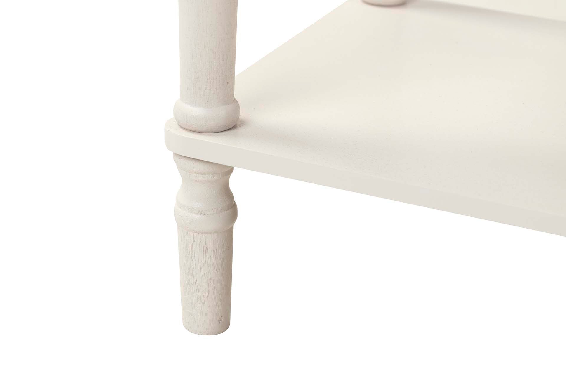 MESA DE MDF PINHO PRETO E BRANCO 45x35x66 CM