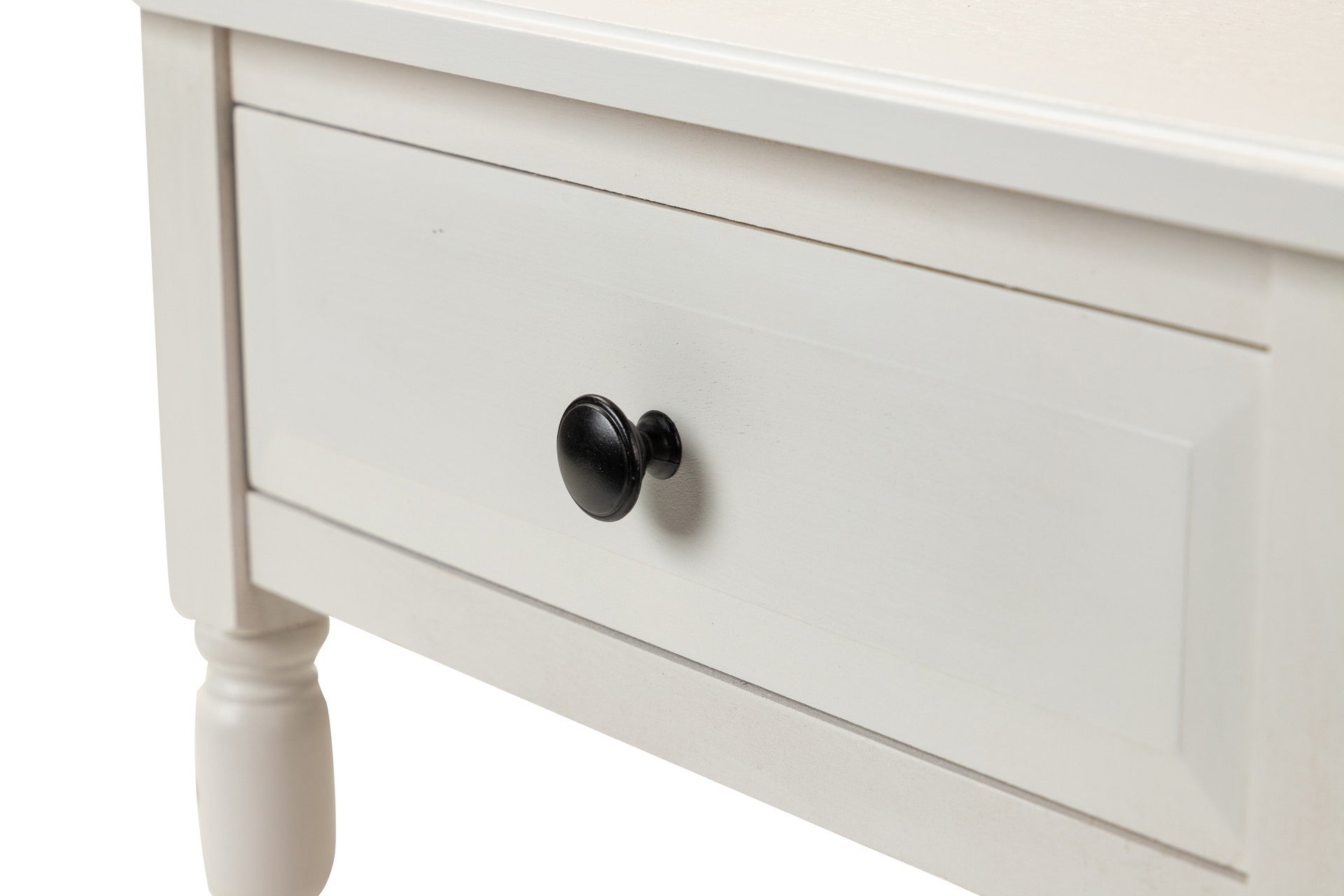 MESITA MDF PINO BLANCO NEGRO 45x35x66 CM