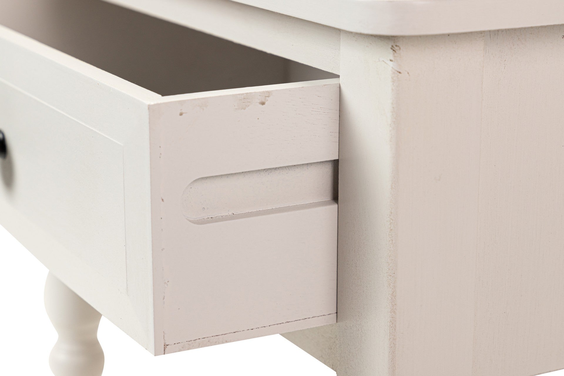 MESITA MDF PINO BLANCO NEGRO 45x35x66 CM