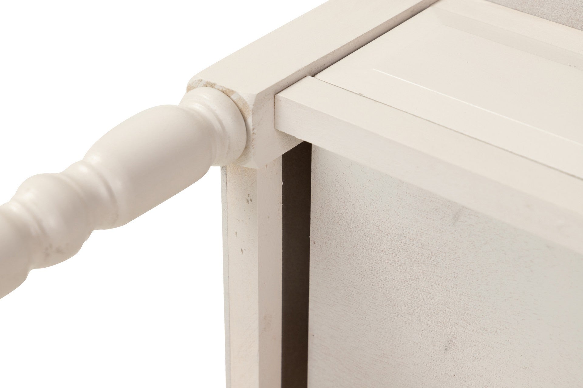 MESITA MDF PINO BLANCO NEGRO 45x35x66 CM