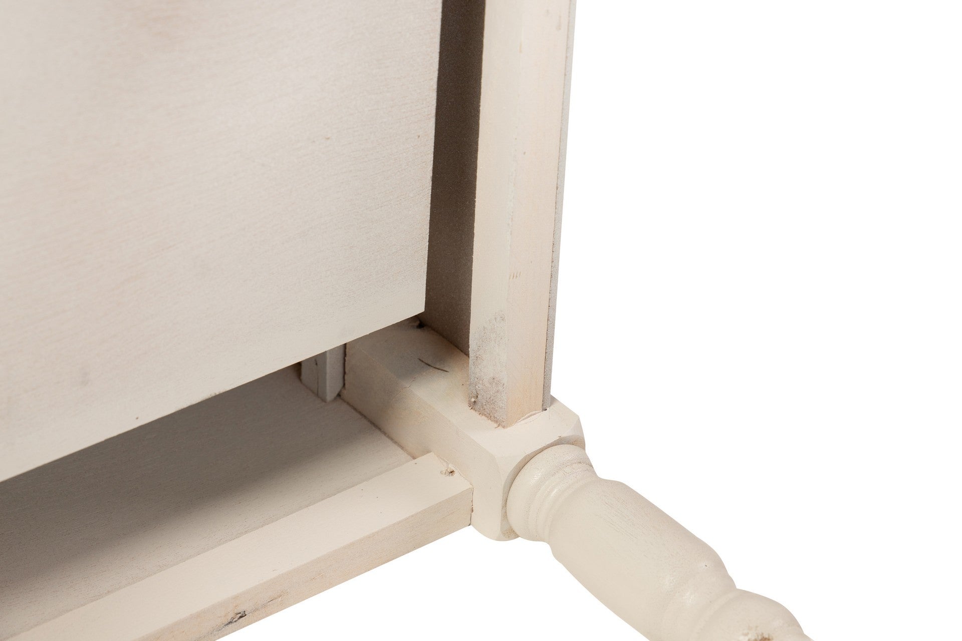 MESITA MDF PINO BLANCO NEGRO 45x35x66 CM