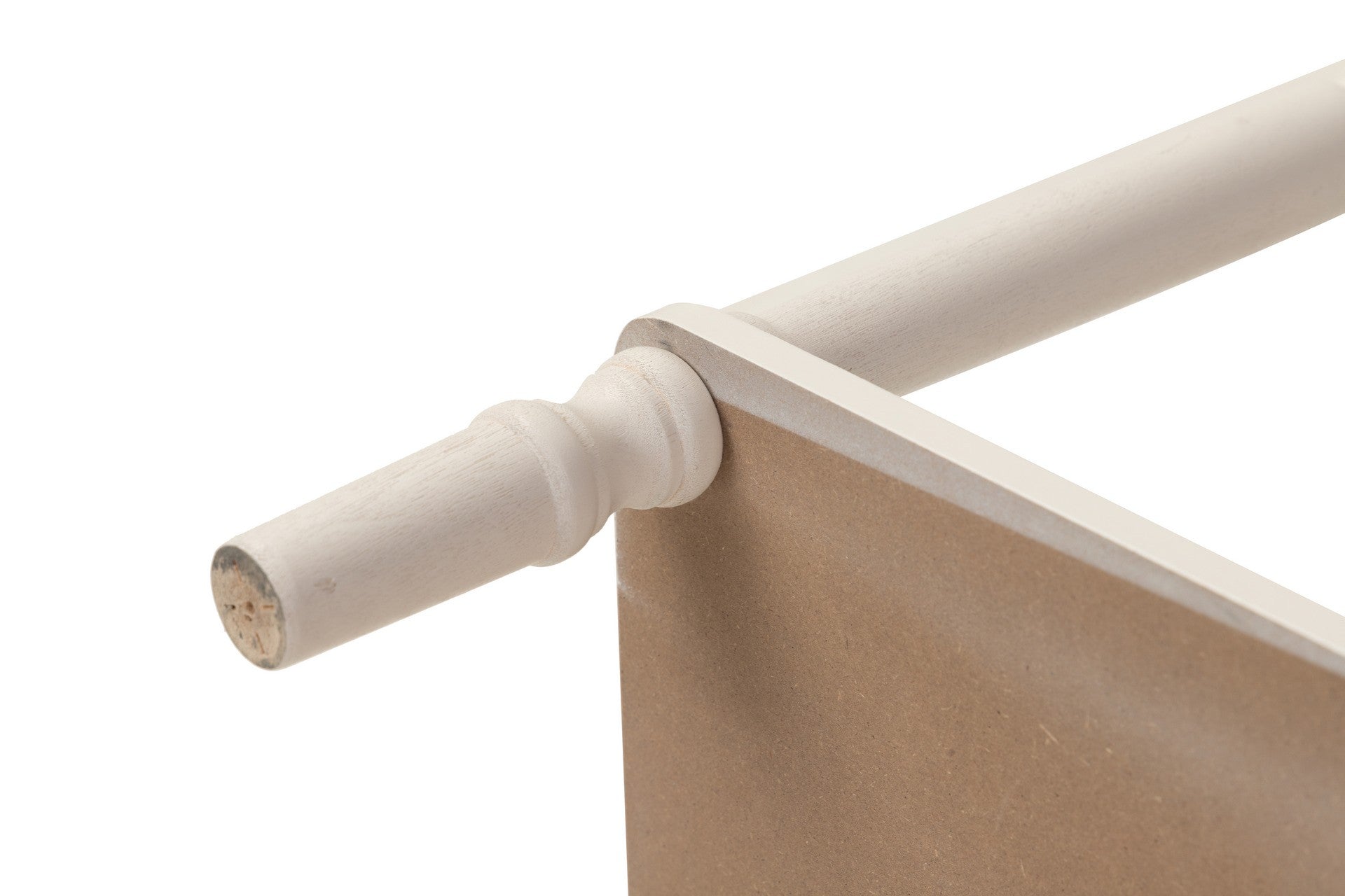 MESITA MDF PINO BLANCO NEGRO 45x35x66 CM