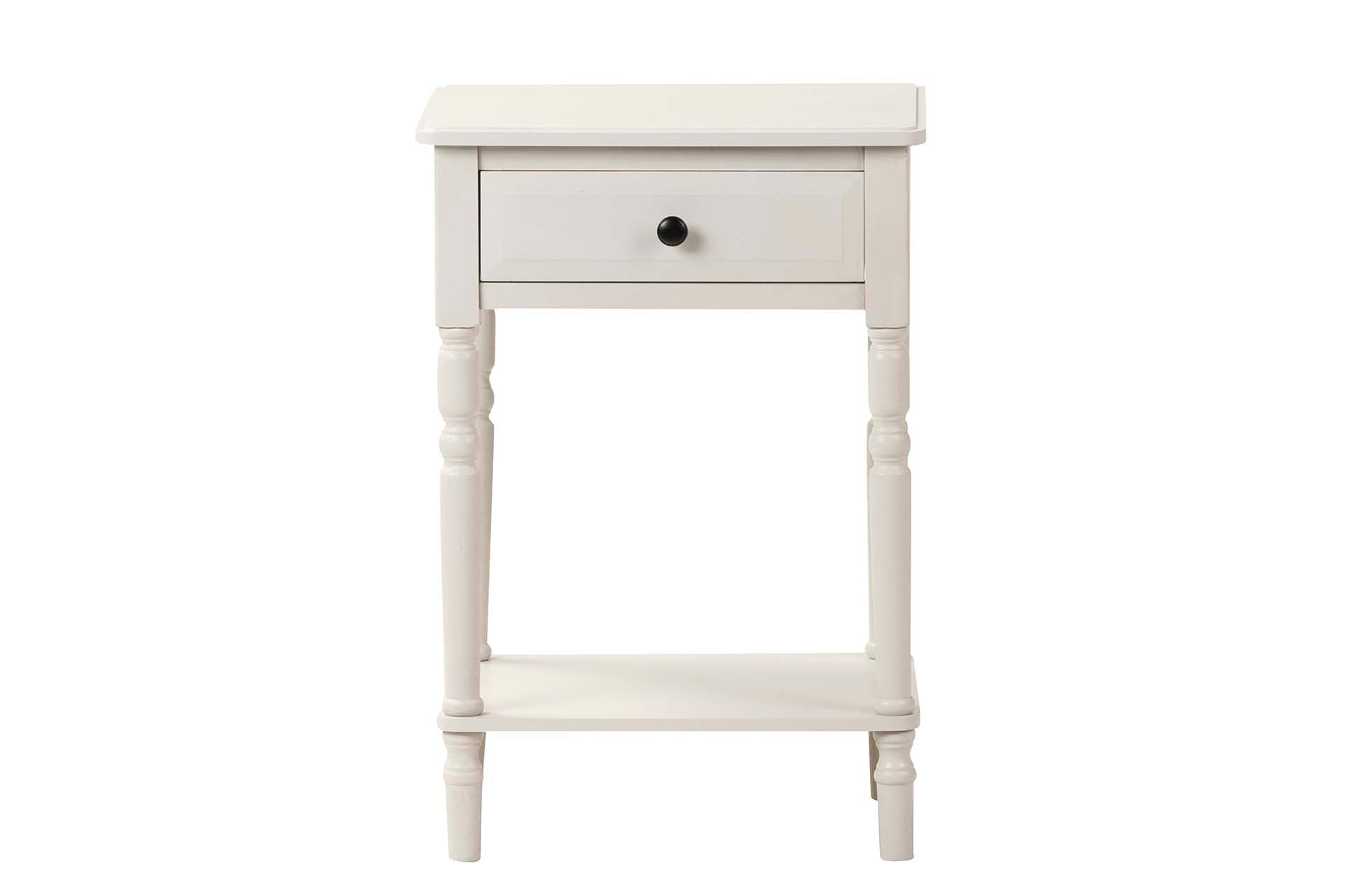 MESA DE MDF PINHO PRETO E BRANCO 45x35x66 CM
