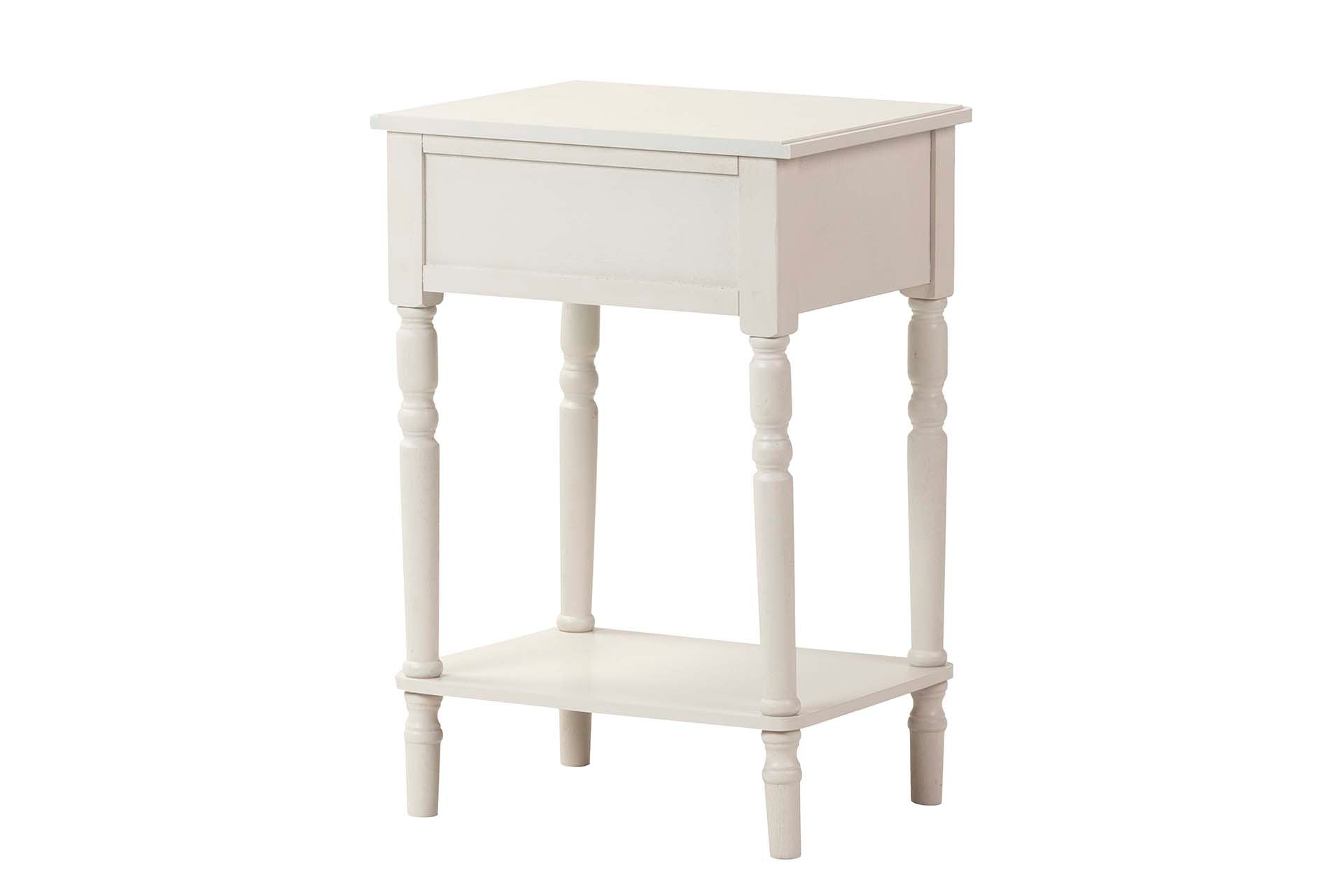 MESA DE MDF PINHO PRETO E BRANCO 45x35x66 CM