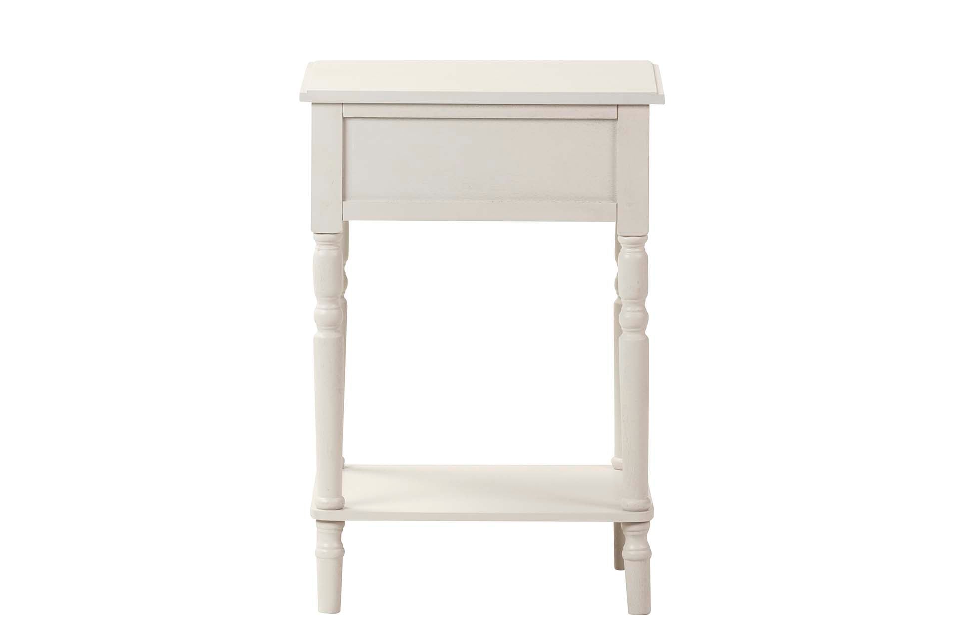 MESA DE MDF PINHO PRETO E BRANCO 45x35x66 CM