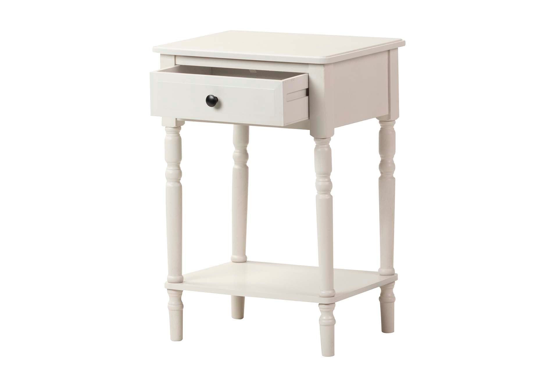 MESA DE MDF PINHO PRETO E BRANCO 45x35x66 CM
