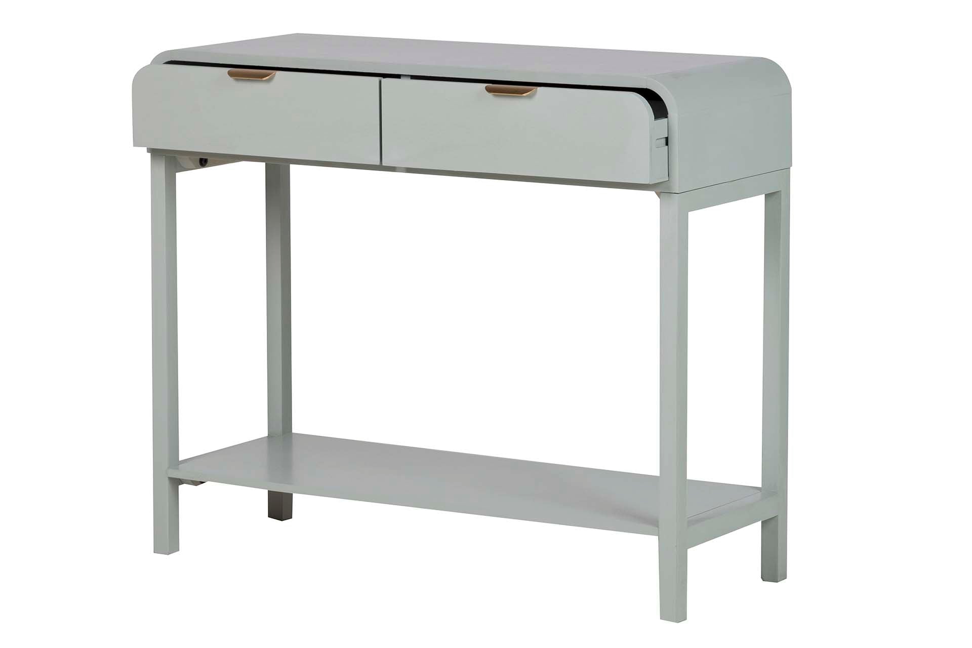 CONSOLA MDF PINO VERDE DORADO 90x32x75 CM