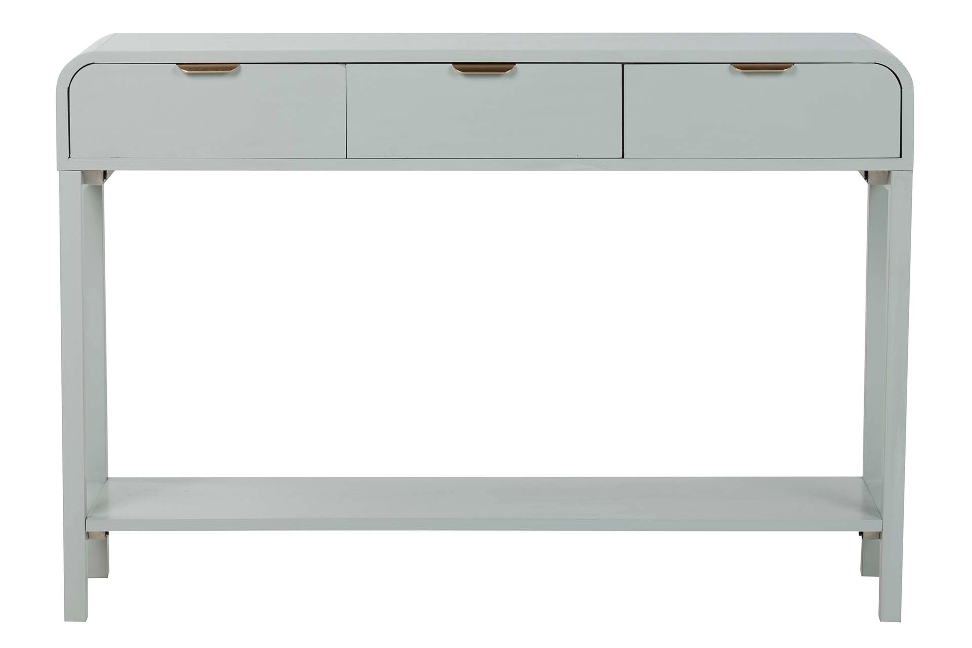 CONSOLA MDF PINO VERDE DORADO 110x32x75 CM