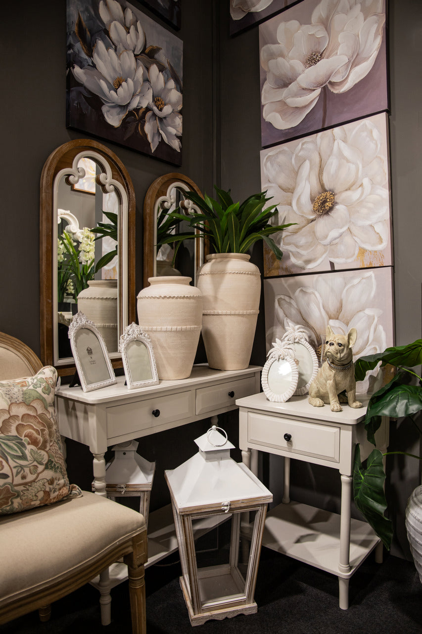 WHITE PINE MDF CONSOLE 110x32x75 CM