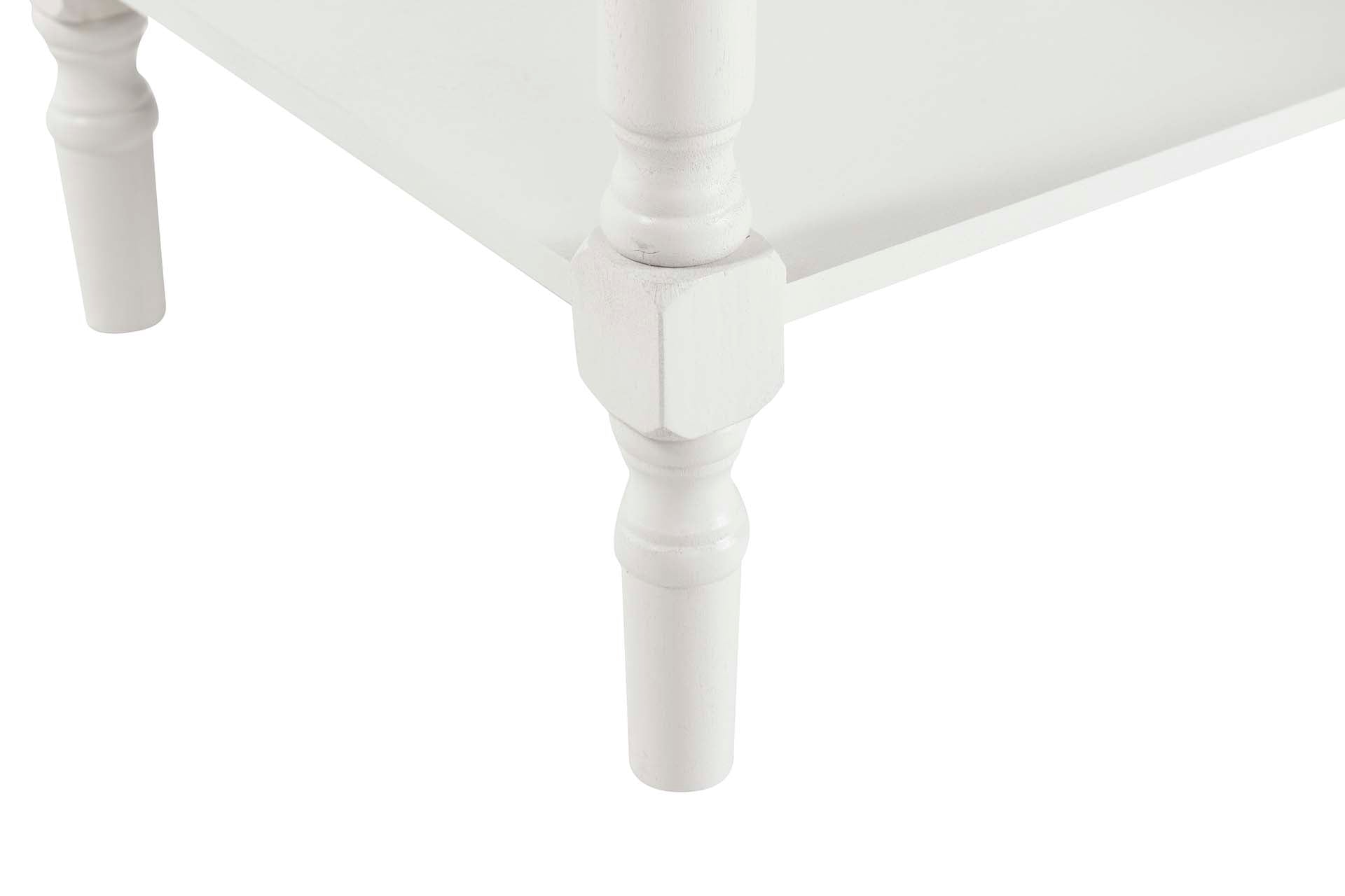 MESA DE MDF DE PINHO BRANCO 48x35x66 CM