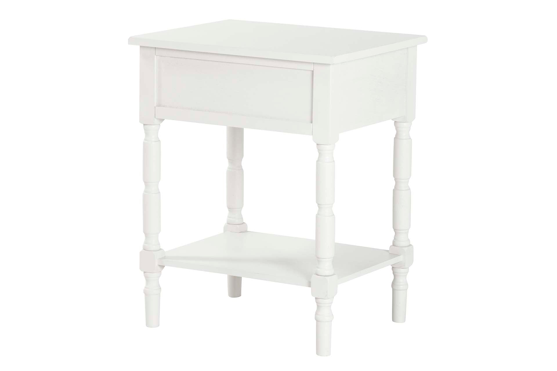 MESA DE MDF DE PINHO BRANCO 48x35x66 CM