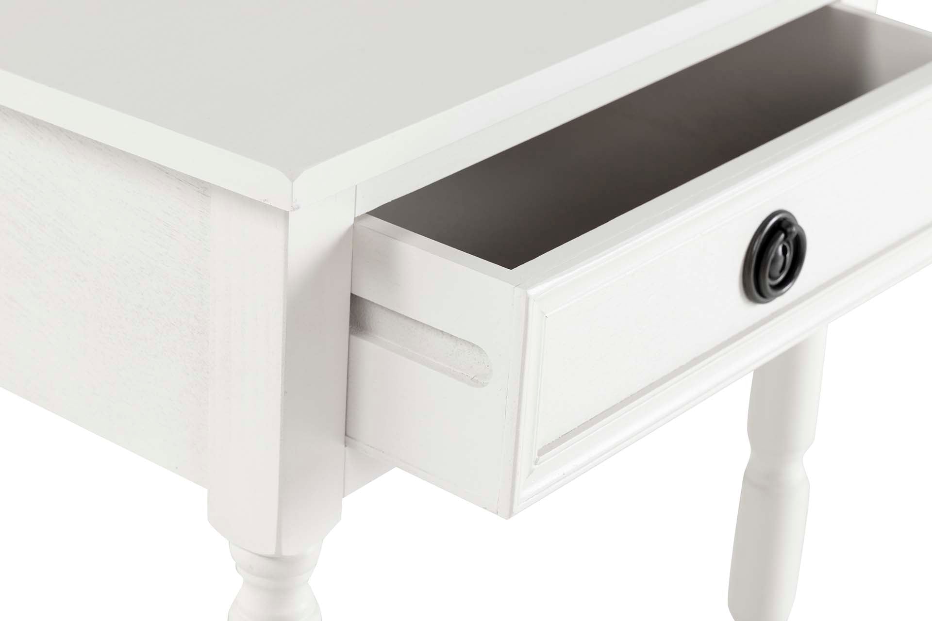 MESA DE MDF DE PINHO BRANCO 48x35x66 CM