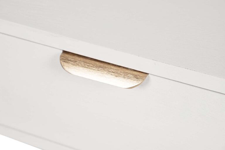 MESA DE CENTRO PINO MDF BLANCO 110x60x40 CM