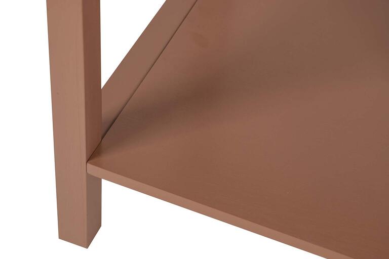 MESITA DE NOCHE 1 CAJON PINO MDF MARRON 48x36x61CM